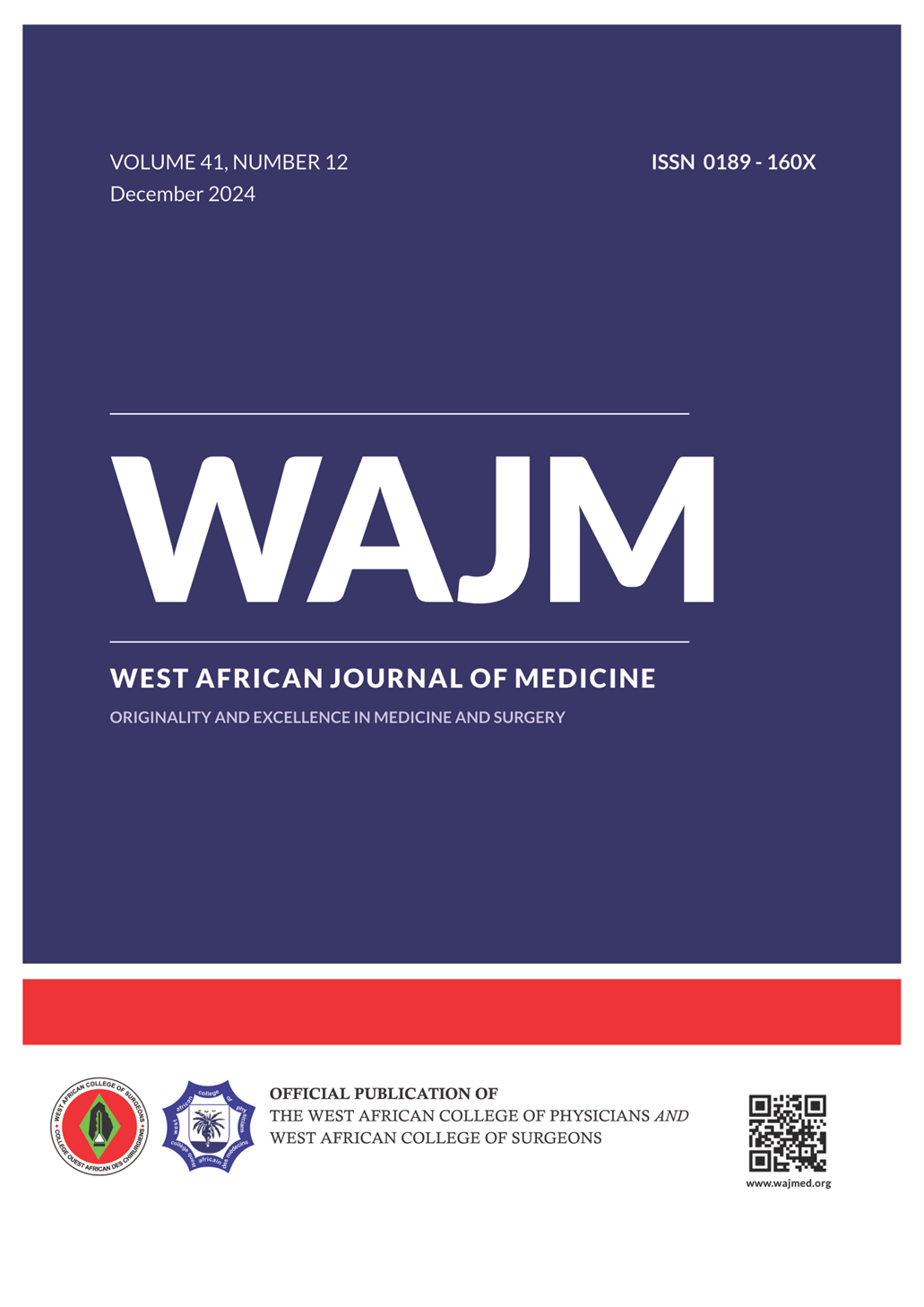 View Vol. 41 No. 12 (2024): The West African Journal of Medicine